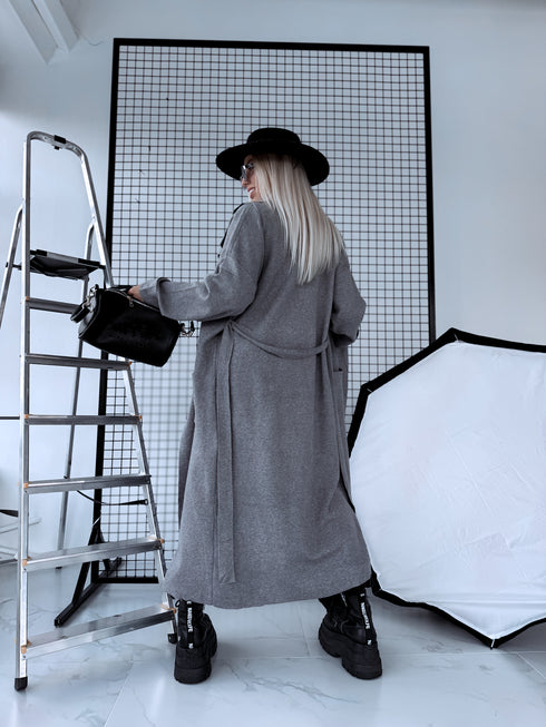 Knitted cardigan "NOBODY 7782" - GREY